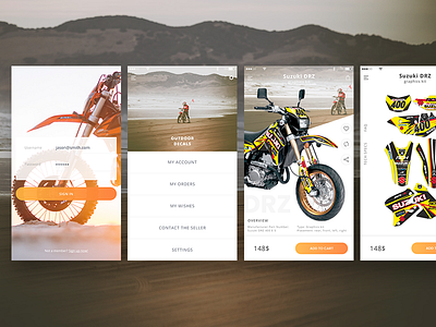 Moto graphics shop app concept app ui application design figma figmadesign graphics kit design mobile app design moto motorbike motorcycle ux ui design