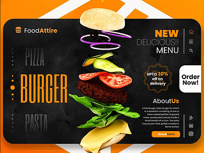 Food Attire UI/UX 36 days of type 3d 3d animation 3d art 3d artist 3dsmax art artwork branding color flat illustration