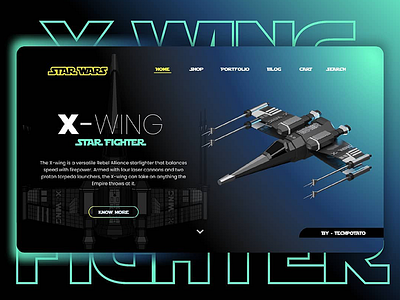 Star wars x wing - UI/UX 36 days of type 3d 3d animation 3d art 3d artist 3dsmax art artwork branding color flat illustration