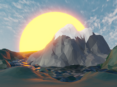 mountain 3d abstract art animation app artwork beach blender branding color craft design diving flat icon illustration illustrator isometric skuba skuba diving vector