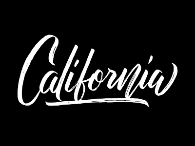 California apparel artist branding brush brushlettering california calligraphy design font handdrawn handlettering lettering logo logotype natural rough script t shirt typography vector