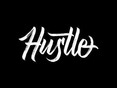 Hustle apparel artist branding brush brushlettering calligraphy font handdrawn handlettering hustle lettering logotype natural packagingdesign rough script t shirt typography vector