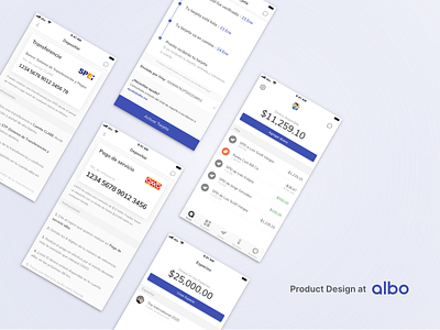 Product Design at albo challenger bank clean features financial fintech interface product design startup wallet wallet app white
