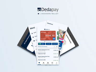 Dedapay's Vouchers Wallet cards financial app fintech product design rewards ui user experience user interface ux vouchers wallet