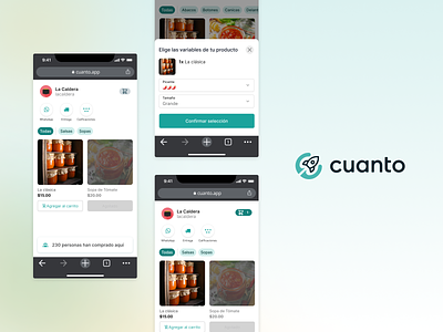 Cuanto - Online Store ecommerce fintech online shop product design responsive shop store store front user experience user interface web design