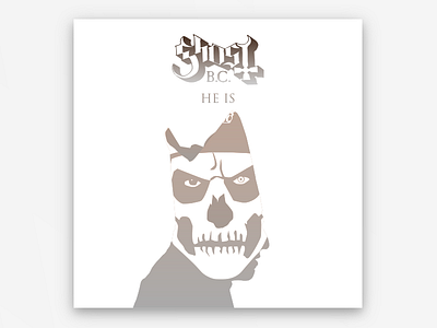 Ghost - He Is | Single Cover (Concept) album album art cover ghost illustration music silhouette single