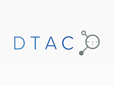 DTAC Logo blue data data center minimalist node reticle tactical