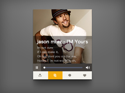 Music player dribbble electronic grey icon jason light music new shot