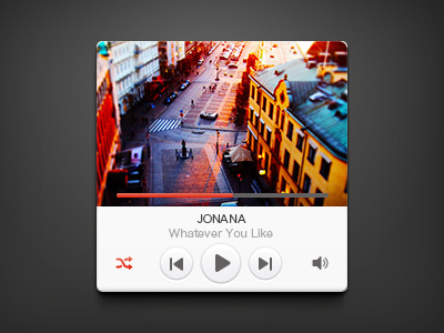 Music Player app blue buttons dribbble icon ios light music new shot