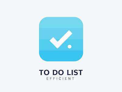 To Do List app blue do efficient icon line list to ui