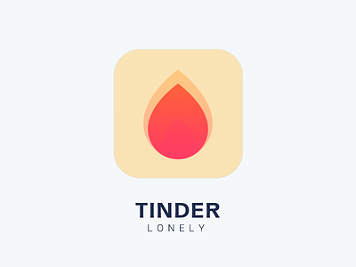 Tinder app fire line ticon tinder ui yellow