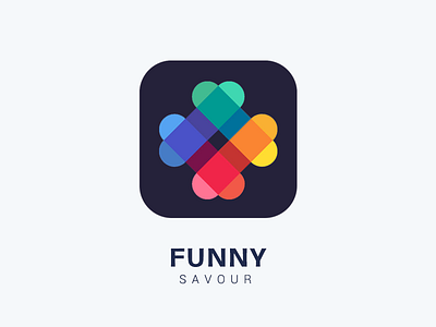 Funny app beautiful funny icon red ui