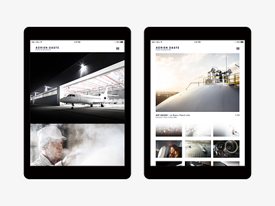 Concept #2 / Adrien Daste website (2018) design tablet ui ux web webdesign website
