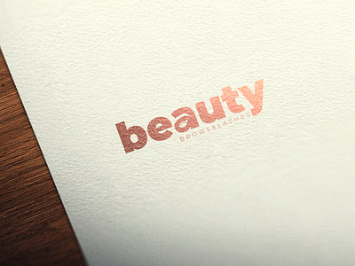 Beauty logo concept design logo typography vector