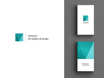 Victoria's Art Gallery logo concept design logo vector