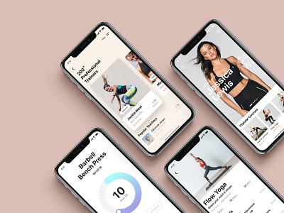 Fitness Workout Mobile App UI Design