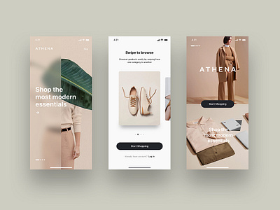 Fashion e-commerce mobile app UI Kit