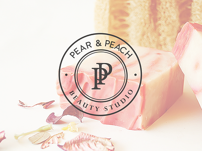 Pear & Peach Beauty Studio beauty logo beauty products brand identity branding graphic design logo logotype