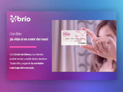 Brío Card branding brio design web