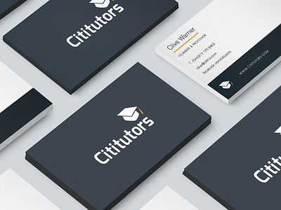 Cititutors branding business card design business cards design graphic design