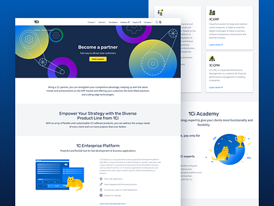 Design for "Become a partner" page 1ci branding cat design illustration minimal partner ui web webdesign