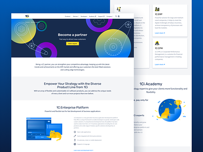Design for "Become a partner" page