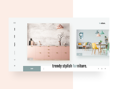 Furniture e-commerce website design ecommerce ecommerce design furniture store typogaphy ui ux web website