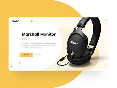 Marshall e-commerce website design