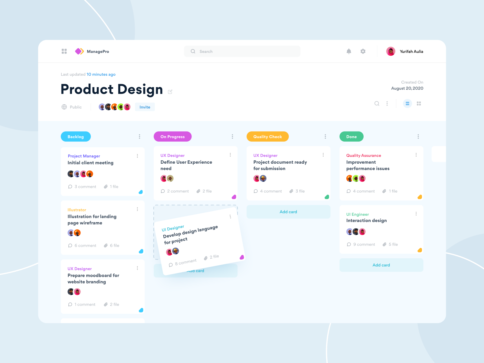Project Management Tool by Kevin Rach for Dipa Inhouse on Dribbble