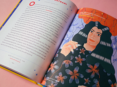Good night stories for rebel girls. Marjane satrapi book character design childrens book illustration rebel girls