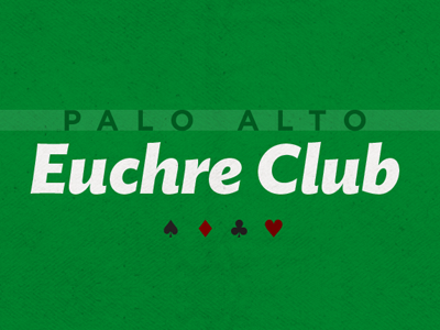 Euchre Club cards green