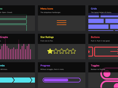 Some New Design Patterns by Chris Coyier on Dribbble