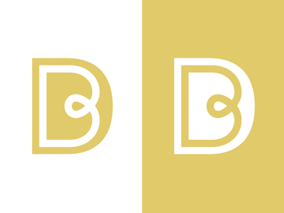 BD Enclosed bd branding identity logo monogram negative space type typography