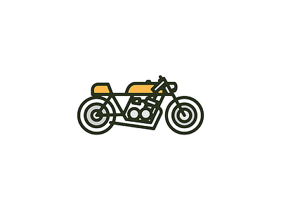 Cafe Racer bike cafe racer honda icon illustration monoweight motorcycle print series