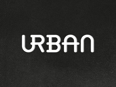 URBAN black and white branding custom type identity logo logotype type typography
