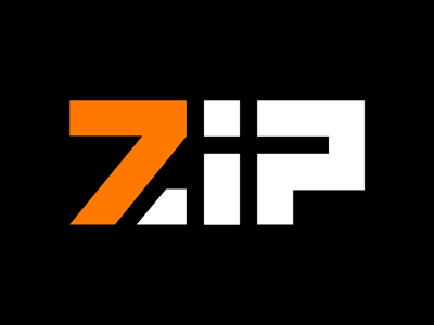 7-ZIP Rebrand 7 branding custom type identity logo rebrand type typography zip