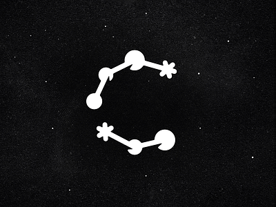 Constellation astronomy branding c identity logo space stars