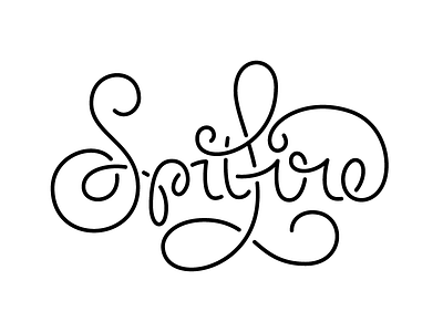Spitfire Script branding identity lettering monoweight script stencil type typography