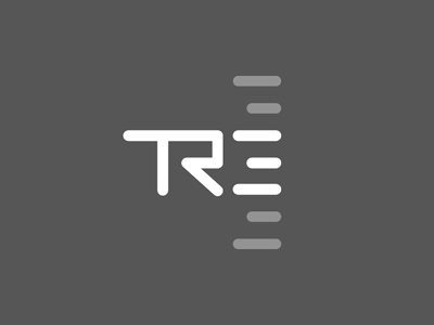 TR3 Measured Predictions branding greyscale identity logo logotype mesure monogram type typography
