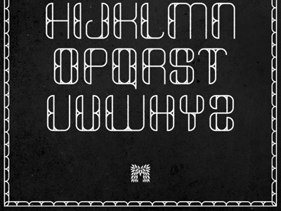 LEADEN : Type Specimen alphabet display type font metal michael spitz michaelspitz stained glass type type specimen typography