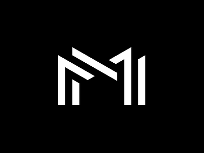 MM : Magnus Moan athlete black and white branding identity logo mm monogram skiing