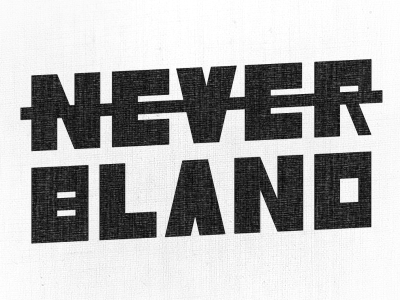 NEVER black and white branding crossed out custom type identity logo logotype strikethrough wordmark