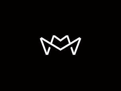 MMonogram black and white branding identity logo mm monogram type typography
