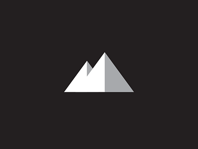 Mountain branding geometric identity letter logo m mark minimal mountain type typography wilderness