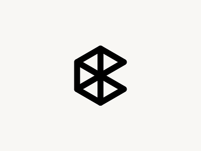 C-UBE asterix box cube geometric identity lettering logo type typography