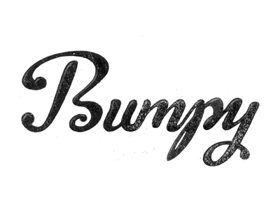 Bumpy Script lettering logotype michael spitz michaelspitz script type typography