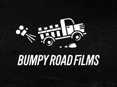BUMPY ROAD FILMS branding camera custom type film identity logo logotype michael spitz michaelspitz movie