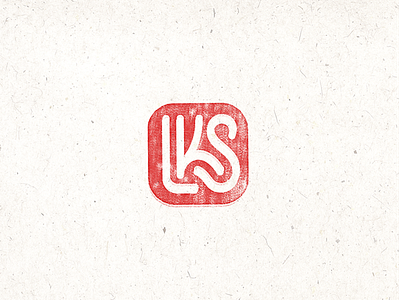 LKS branding chop identity japanese lettering logo monogram stamp type typography