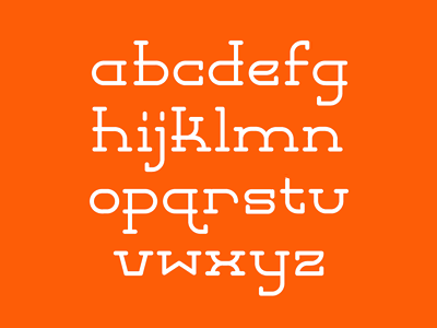 Minor Slab : Lower Case alphabet font lettering lower case michael spitz michaelspitz serif slab type type specimen typography