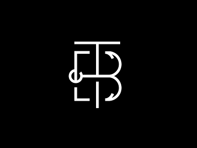 Bait & Tackle branding hook identity lettering logo monogram type typography